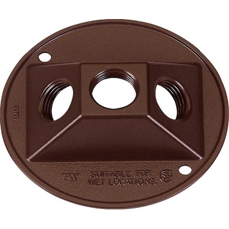 Pulse Radar 14383BR 4.25 in. Bronze Weatherproof Outlet Box Cover PU157583